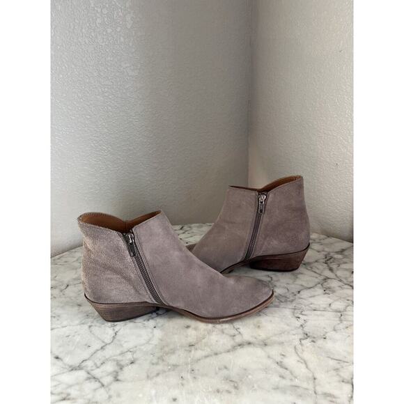 Frye Farrah Ankle Boots Womens Size 9 M Suede Inside Zip Booties - Picture 5 of 7